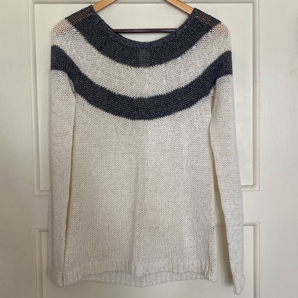 Blue Les Copains fair isle sweater